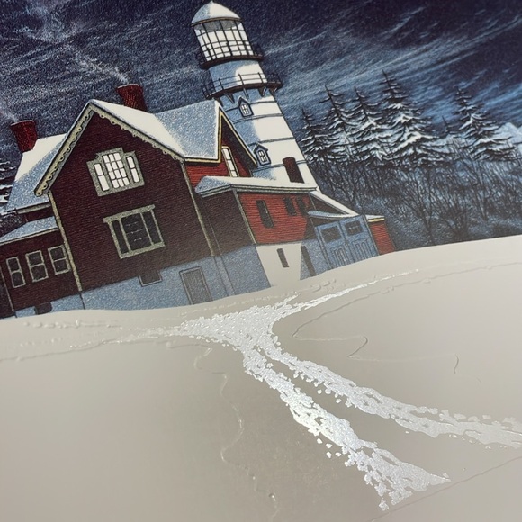 Sebastián Graphics “Night Watch m” black & white textured print w/ subtle color - Picture 3 of 6